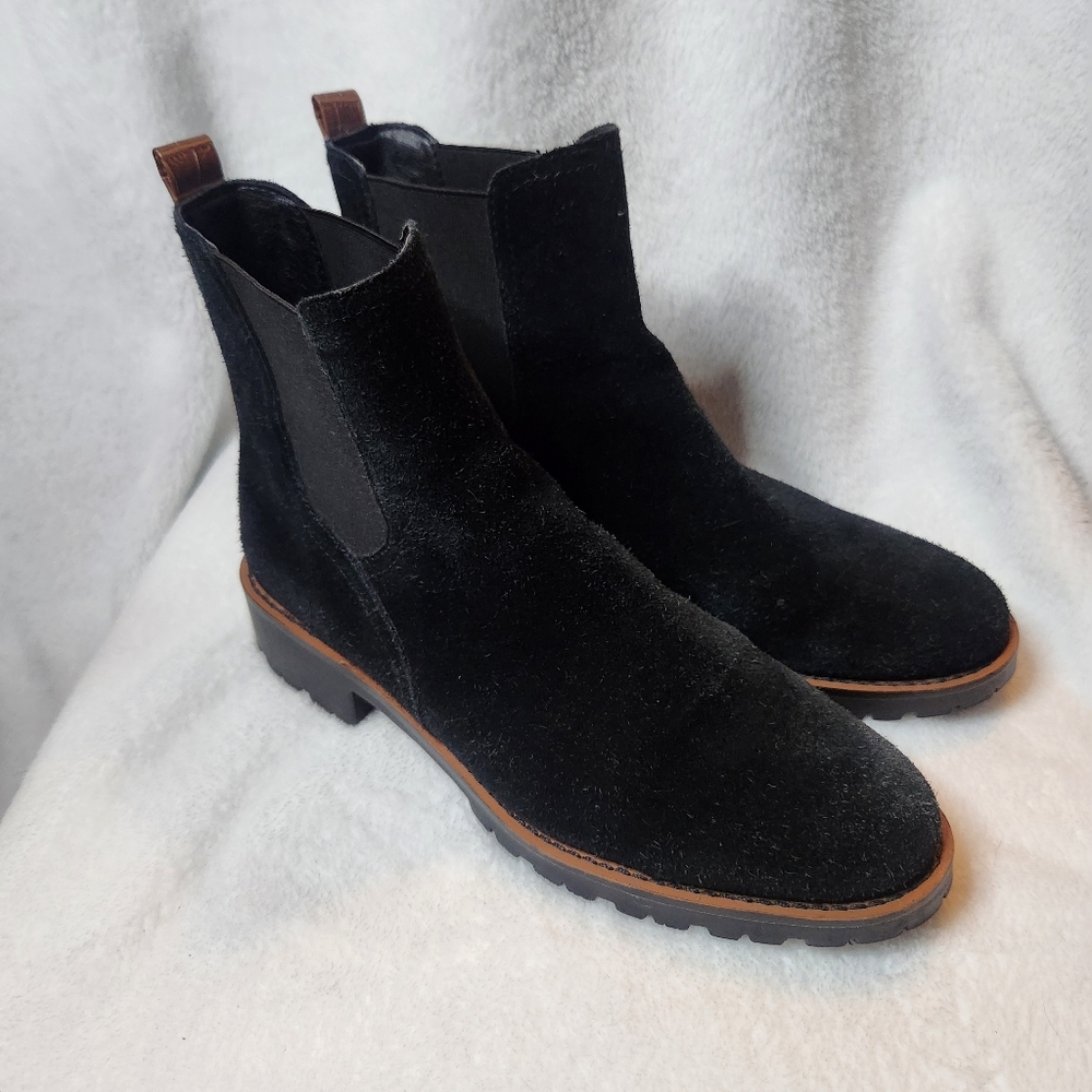 Sam Edelman Women's Black Suede Laguna Chelsea Boots Size 8.5 - Picture 2 of 9